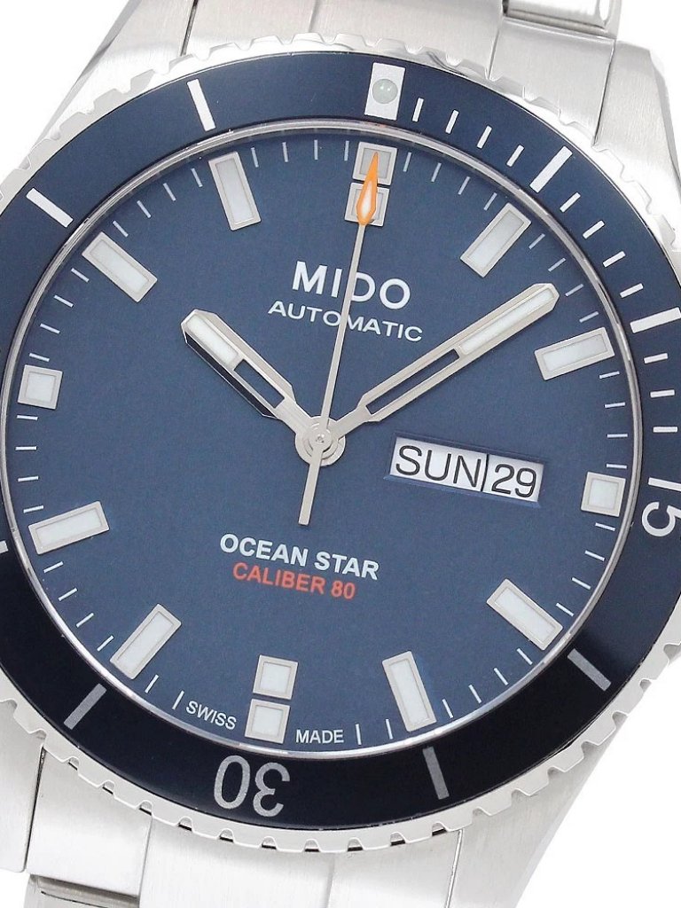Mido Ocean Star M0264301104100 Day Date Navy Dial Automatic Mens955152